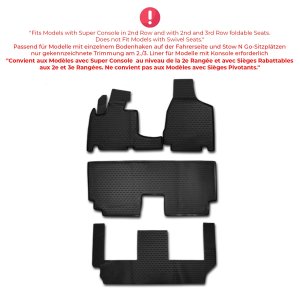 Dodge Grand Caravan Floor Mats - Omac - Rubber TPE - Black - '08-'20